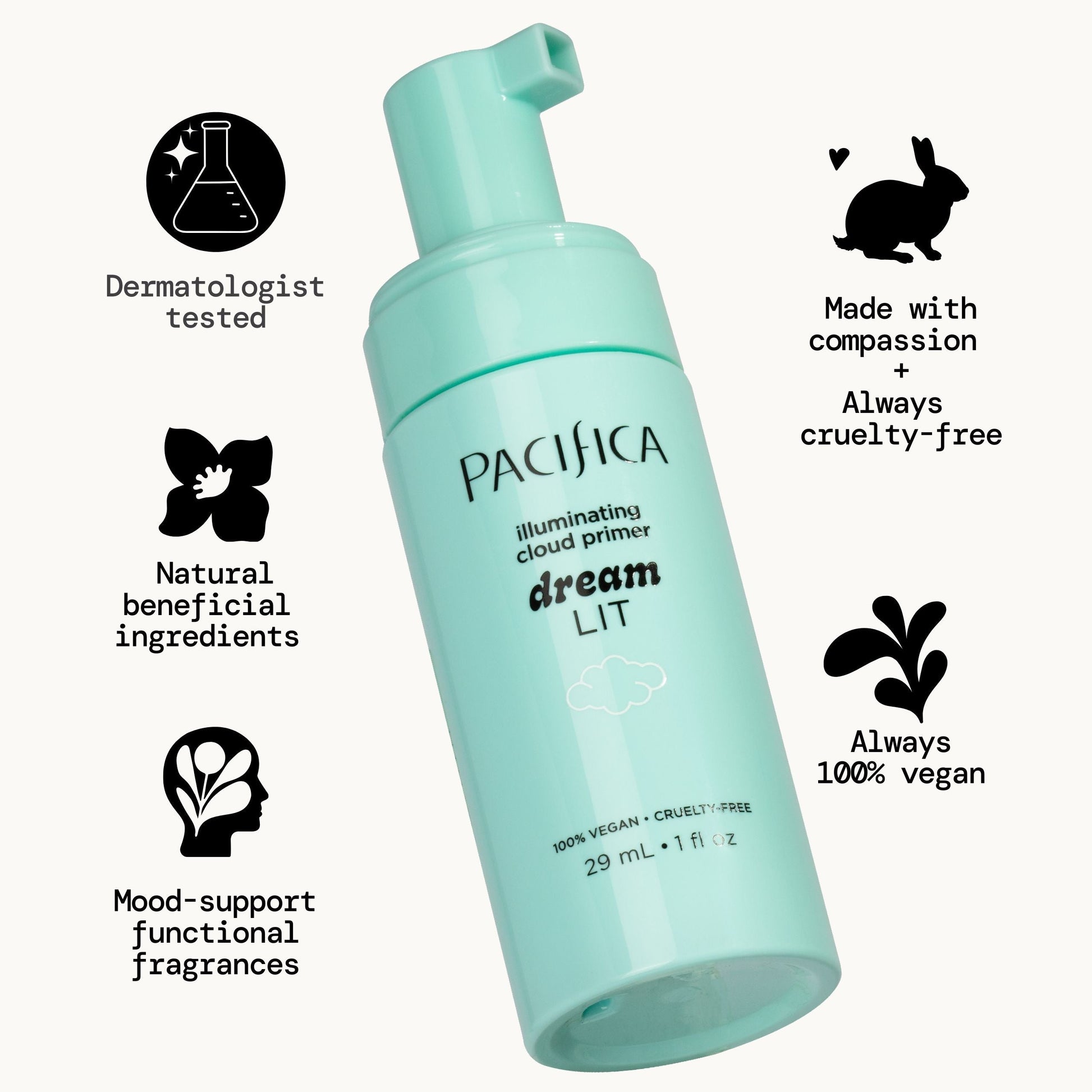 Dreamlit Illuminating Cloud Primer - Makeup - Pacifica Beauty